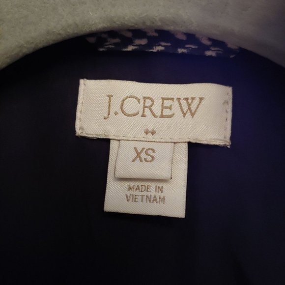 J. Crew Black/White Excursion Herringbone Down Filled Quilted Puffer Vest XS - Picture 7 of 10